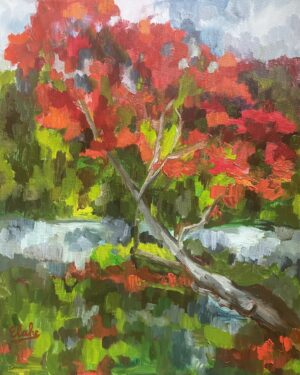 Dancing with a Maple in Fall