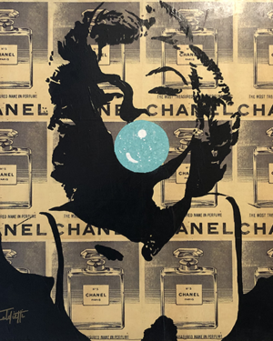 Marilyn with blue bubble