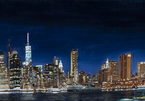 New-York, vue de Brooklyn, (East river)